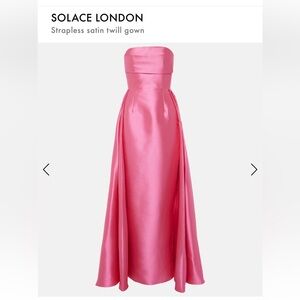 Solace London strapless Satin Dress